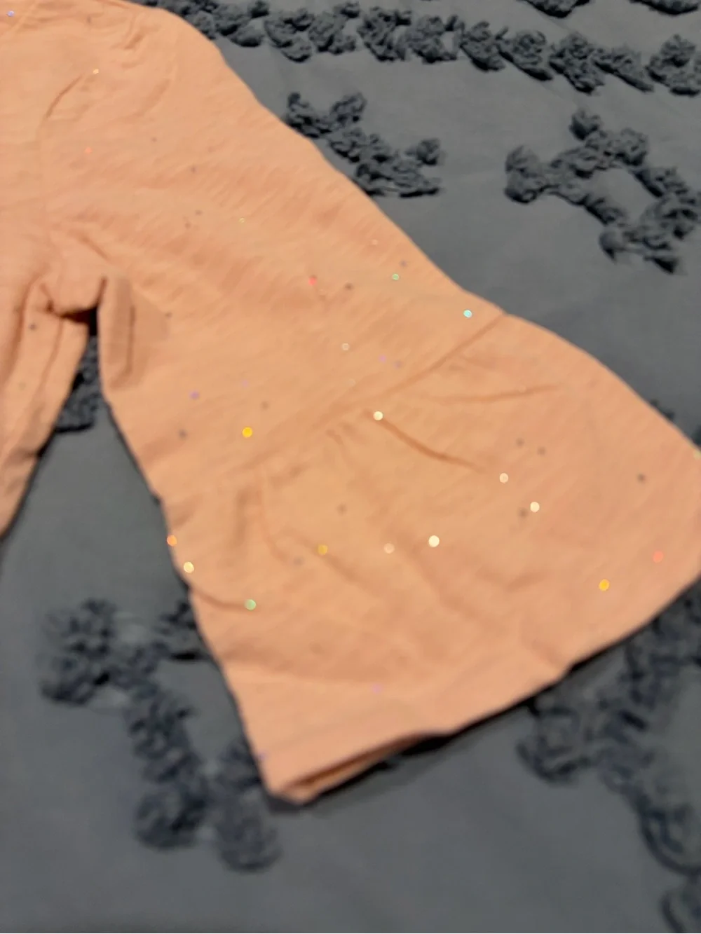 GAP Light Pink Short Sleeve Tee with Subtle Sparkle